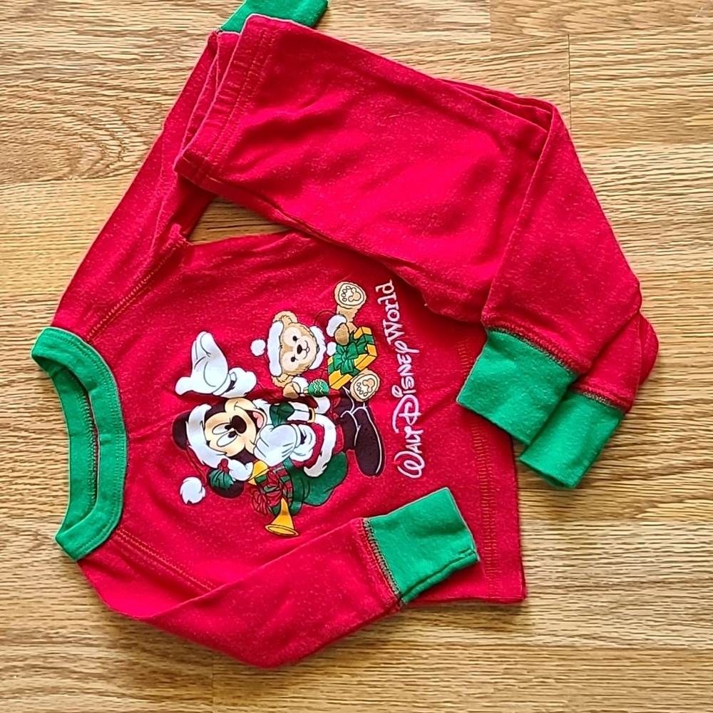 💥2/$20💥 DISNEY Baby Mickey Mouse Christmas Pajamas